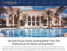 Tablet Screenshot of hawkslandingrealty.net